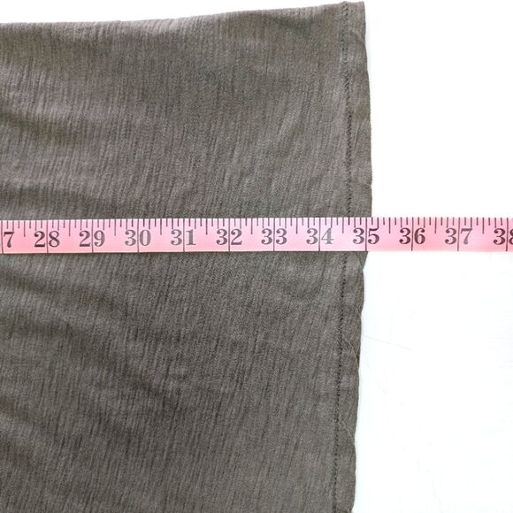 Nation LTD Freddie Dress Flutter Sleeves Pima Cotton Olive Small - Picture 7 of 8